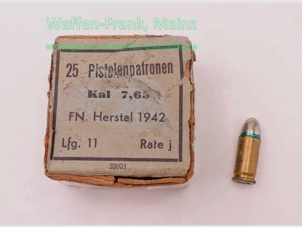 FN Fabrique Nationale Lüttich Pistolenmunition 7,65mmBrowning/.32ACP