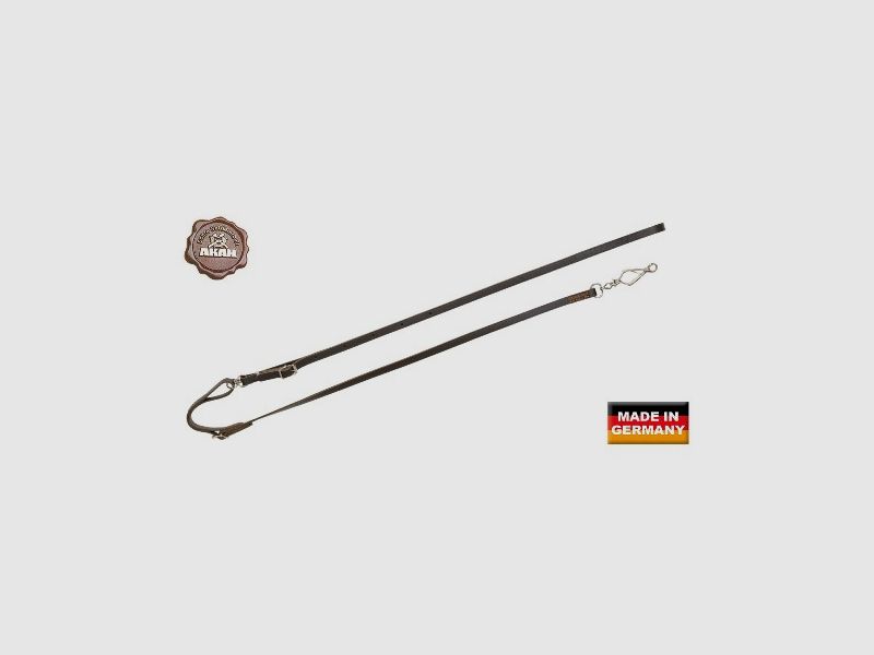 Umhängeleine Sattelleder 1,85m - 14mm breit