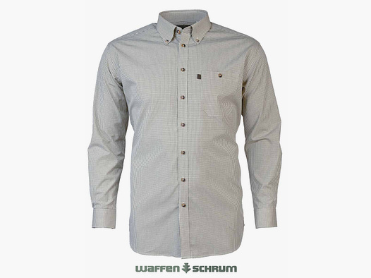 Books Shirt Easy Care Comfort Fit Olive checked
