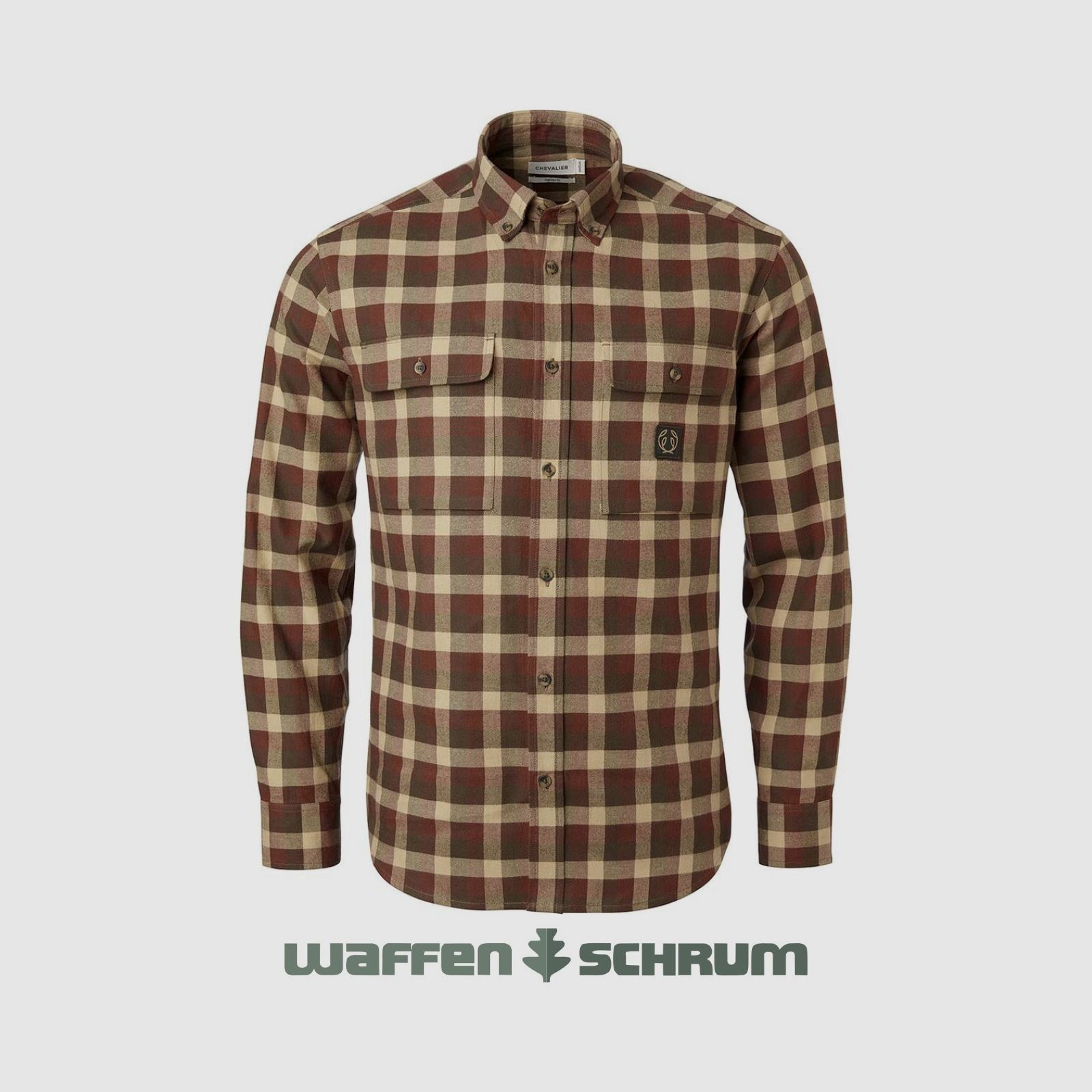 Chevalier Hemd Heron Flannel Soil Brown