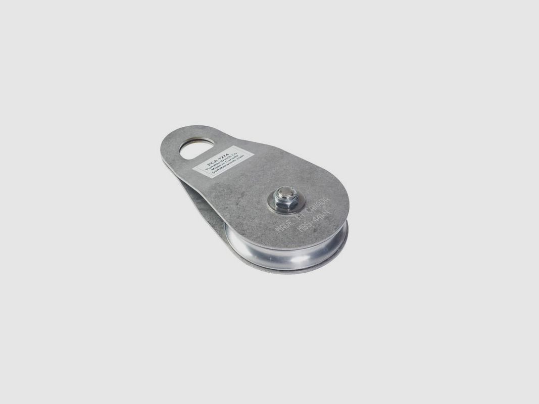 Polea con bridas giratorias en acero inoxidable