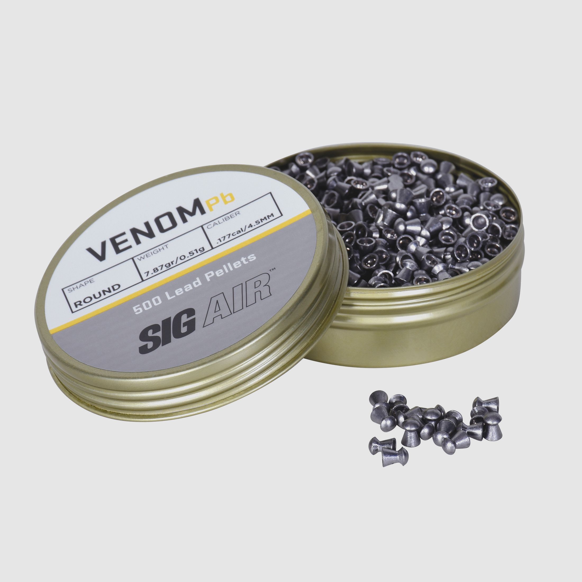 SIG SAUER Diabolos de cabeza redonda lisos 4,5 mm 500 piezas
