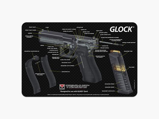 Onderleg Mat Glock - 3D