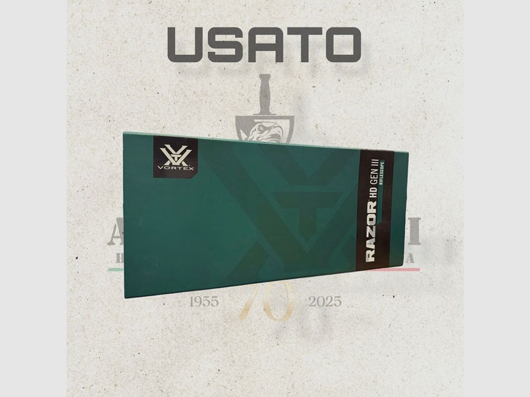 USATO – OTTICA – VORTEX – RAZOR HD GEN III | 1-10×24 FFP EBR-9 MRAD RETICLE, immagine 6 di 6
