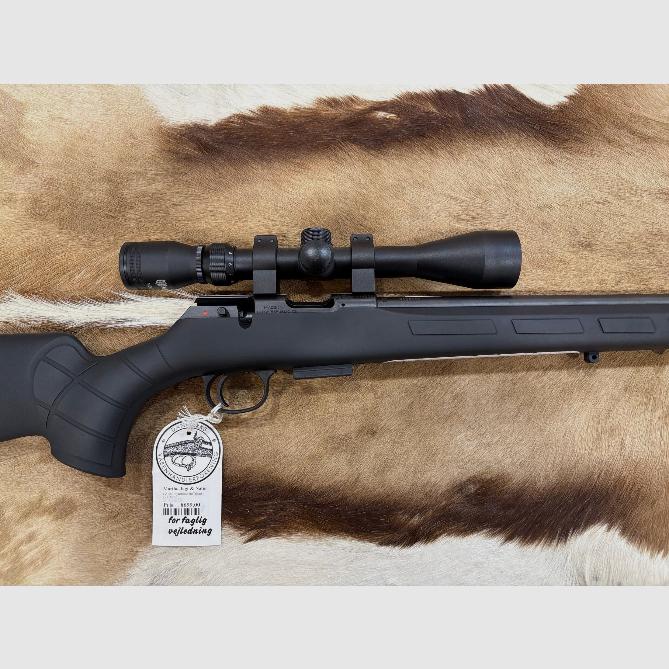 CZ 457 Synthetic Riffelsæt – 17 HMR, billede 1 af 2