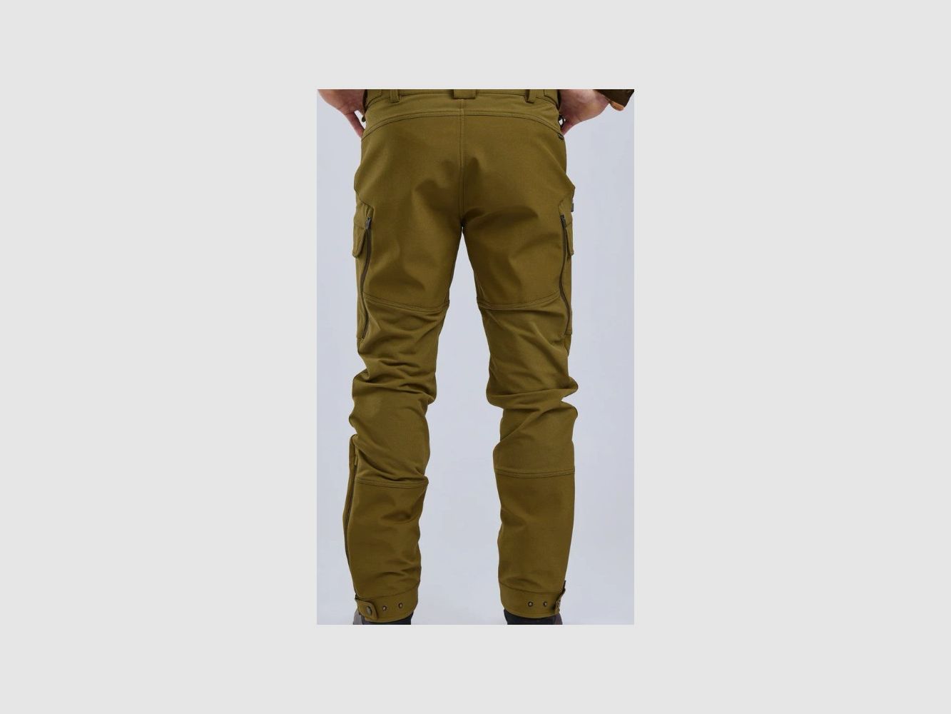 PANTALONI UOMO PINEWOOD FURUDAL CACCIA HYBRID STRETCH OLIVE TAGLIA FR 5914, immagine 2 di 3