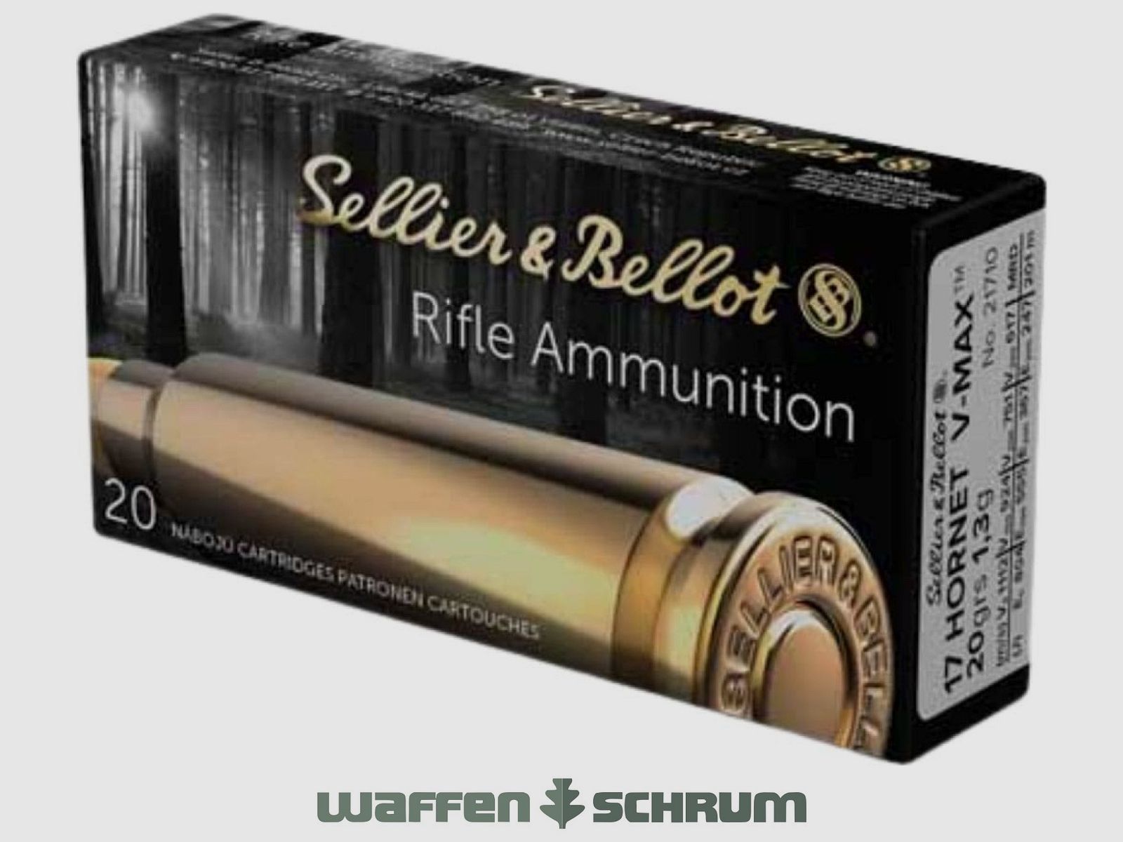 Sellier & Bellot V-Max 1,3g - 20gr. .17Hornet