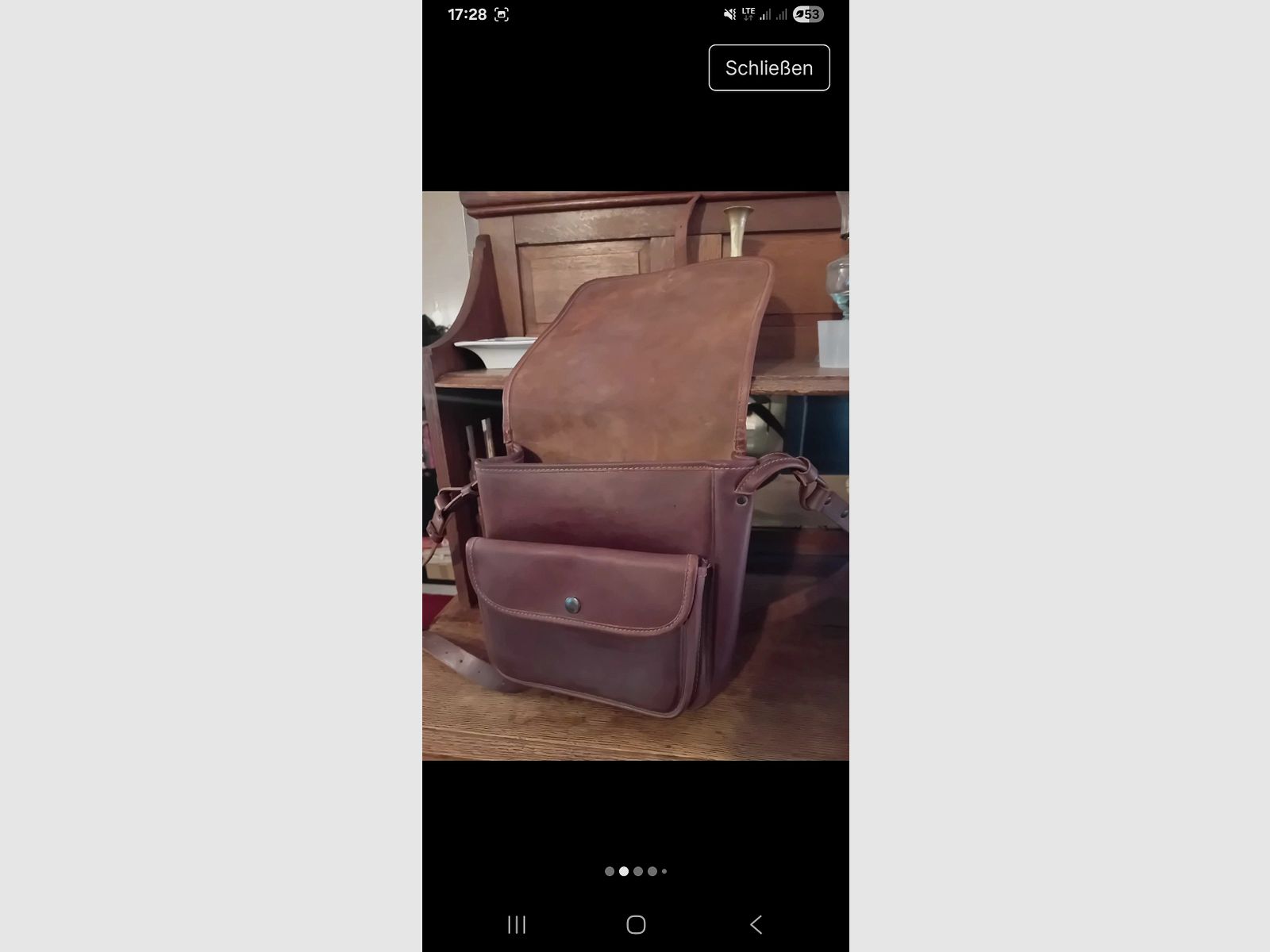 Echtleder Jagdtasche Unikat