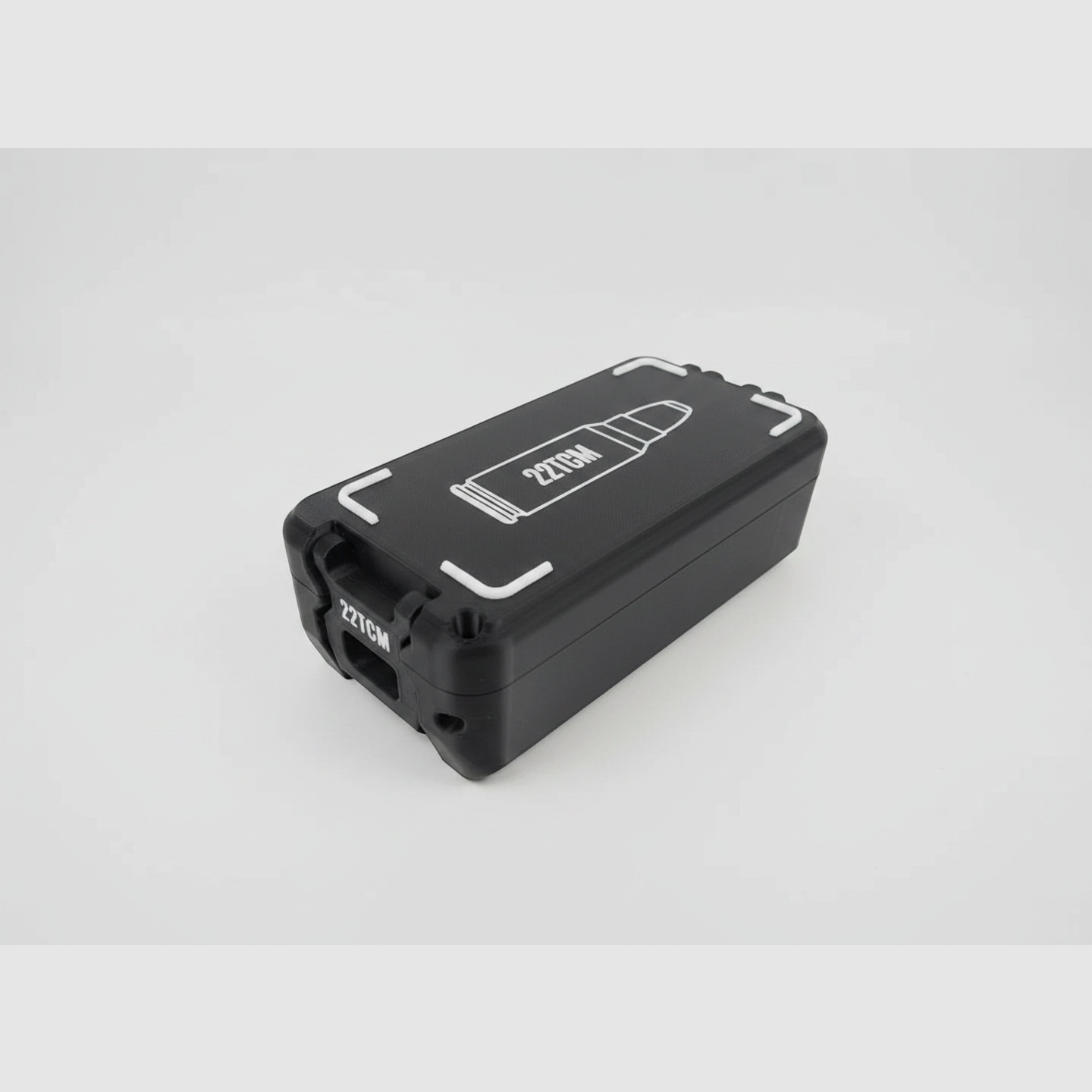 Filamelt Munitionsbox / 22 TCM / 'Klapp- / Rastdeckel' / Patronenbox, Ammo Box