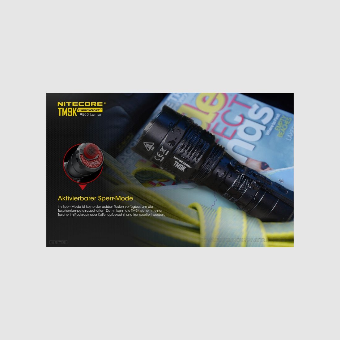 Nitecore TM9K Taschenlampe TM9K 9500 Lumen