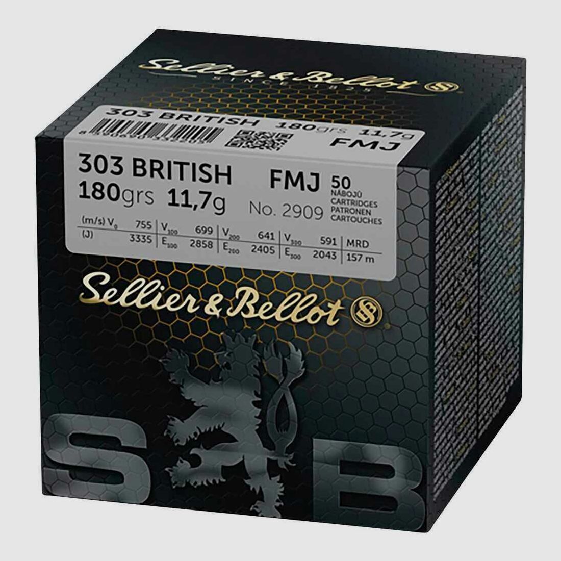 Sellier & Bellot FMJ 180grs - 50Stk