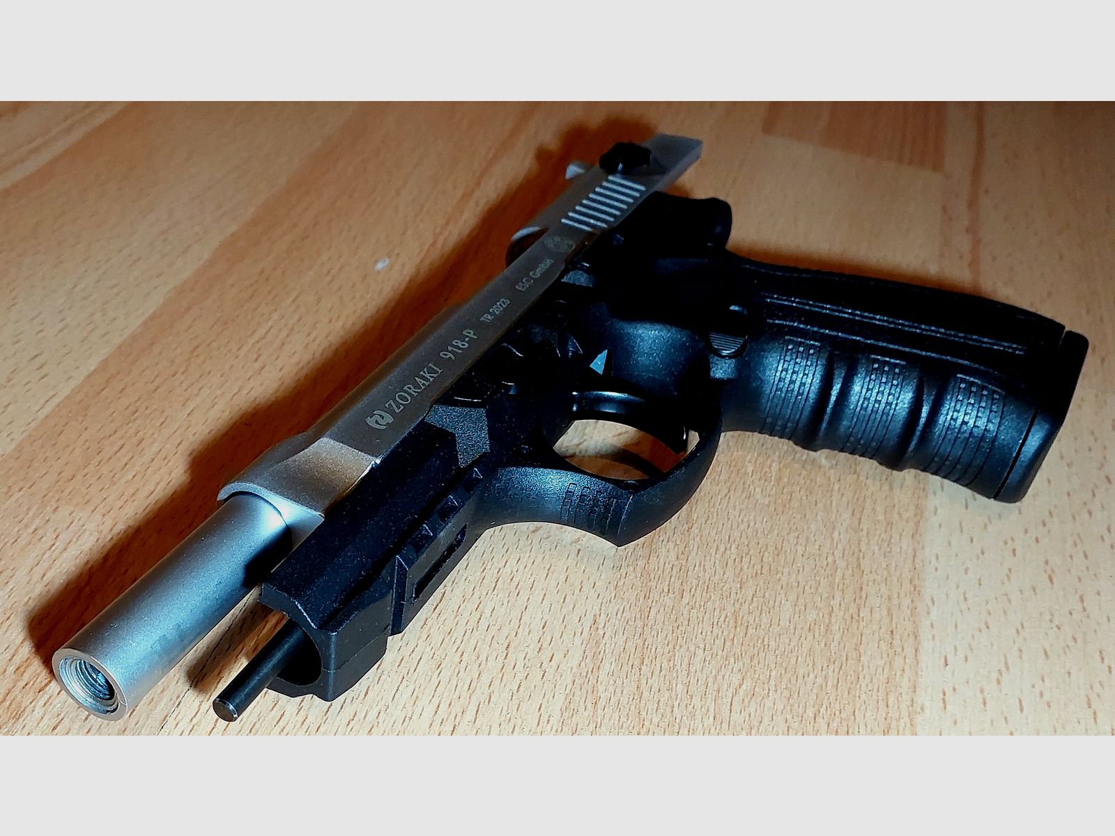 Zoraki 918-P 9mm P.A.K. Matt Chrom (PTB 1072) neuwertig
