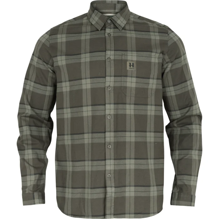 Koszula HARKILA Fjell L/S - Green check (109340111)