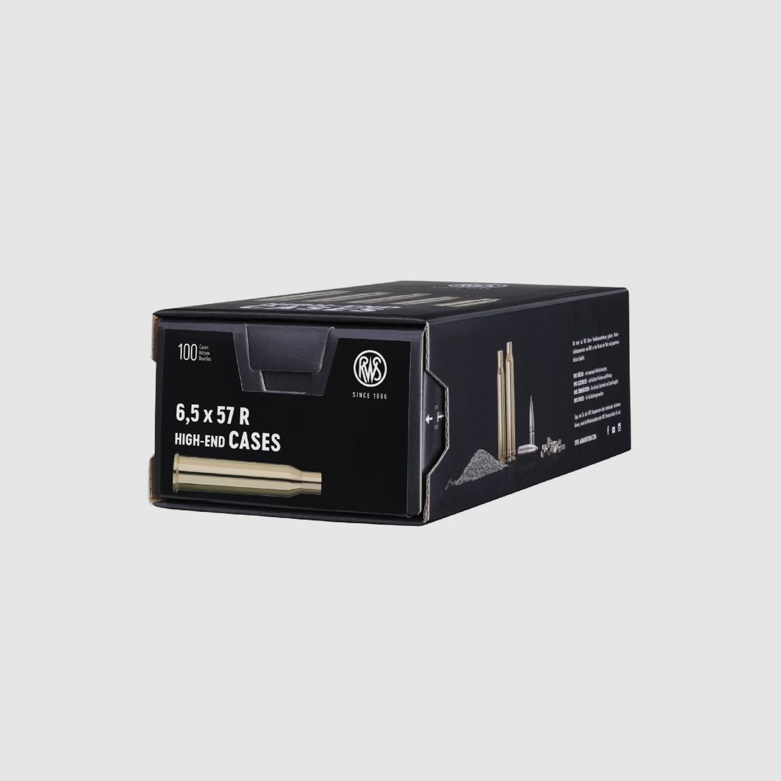 RWS Cases 6.5x57 R 100 pieces