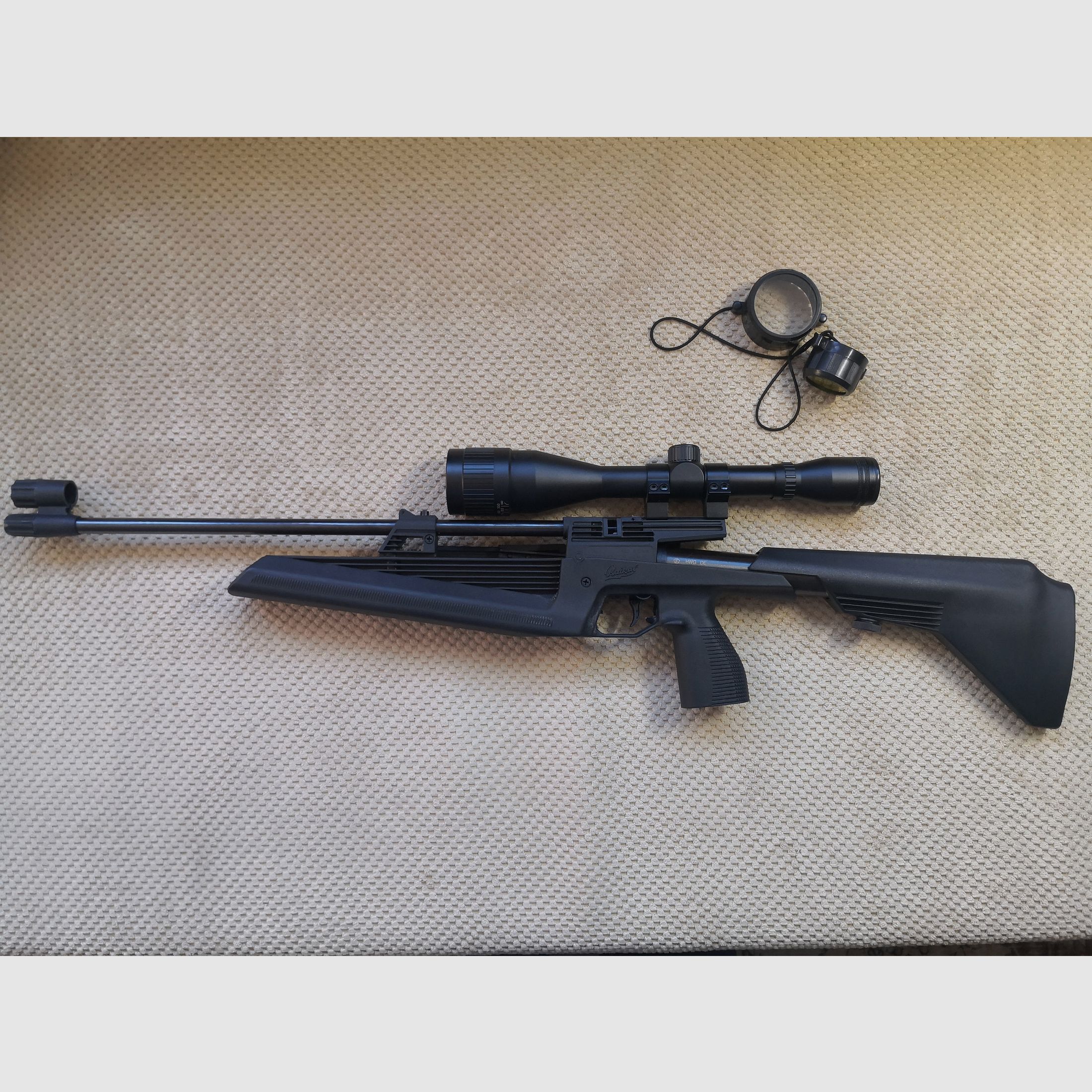 Air rifle Baikal MP61 + scope Walther ZF6x42 + gun case + 5 magazines 4.5mm/.177cal