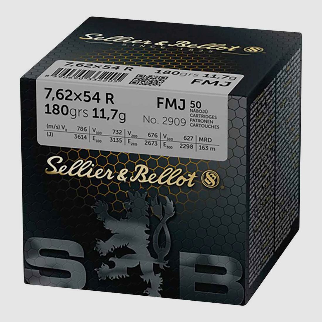 7,62x54 R Vollmantel 180 grs. Sellier & Bellot