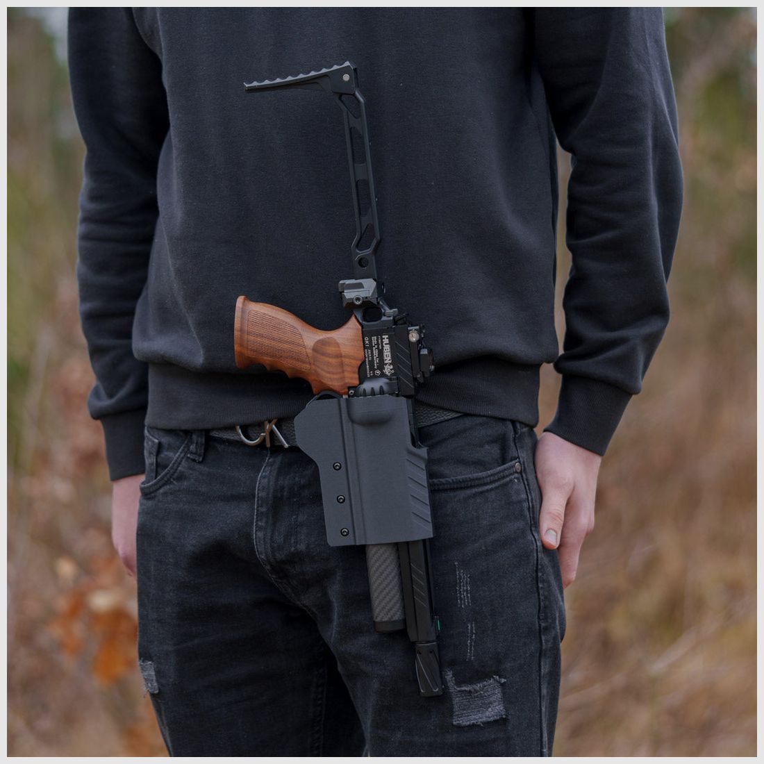 HOLSTER for HUBEN GK1 | Air Pistol Holster | + zwei Gürtelclips