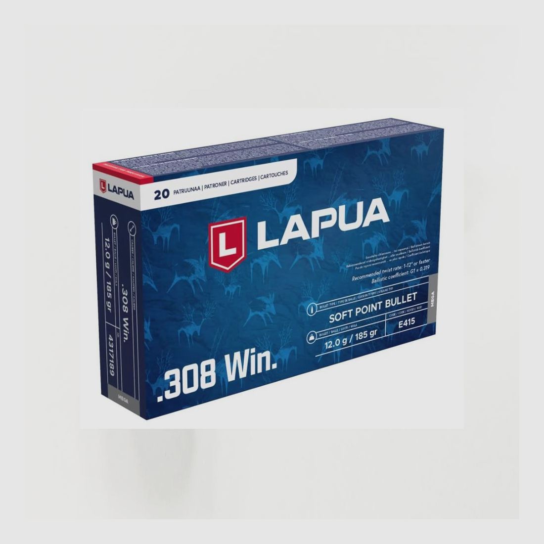 .308 Win LAPUA MEGA Soft Point 185gr, Bild 1 von 2