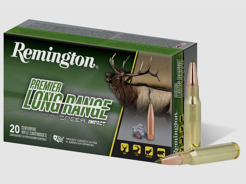Büchsenmunition REMINGTON PREMIER LONG RANGE Speer Impact – 300 Win. Mag. – 190 grains