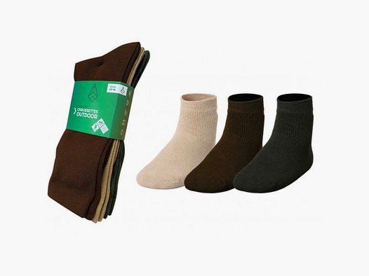 Pack de 3 Calcetines Treeland verde/marrón/beige