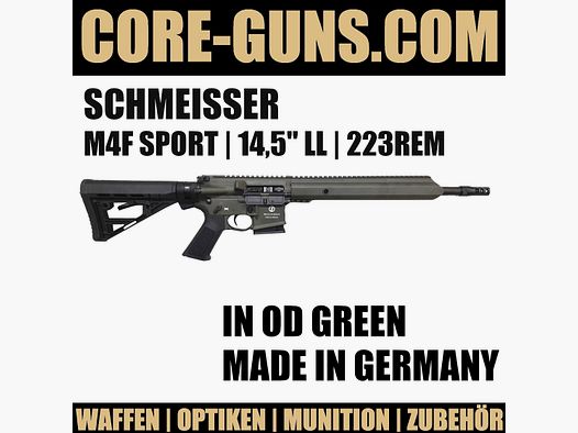 Schmeisser AR15 M4F Sport 14,5" LL 223REM in OD GREEN