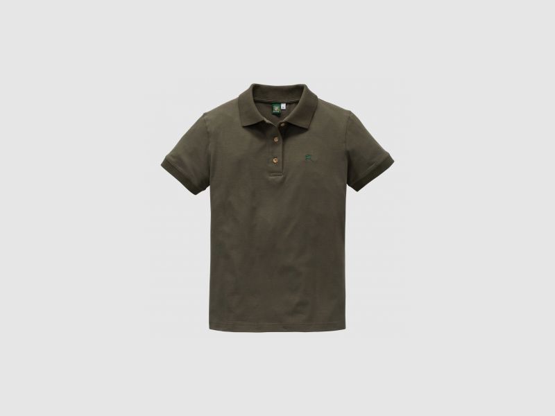 OS Trachten Polo Shirt da Donna con Ricamo Cervo | L