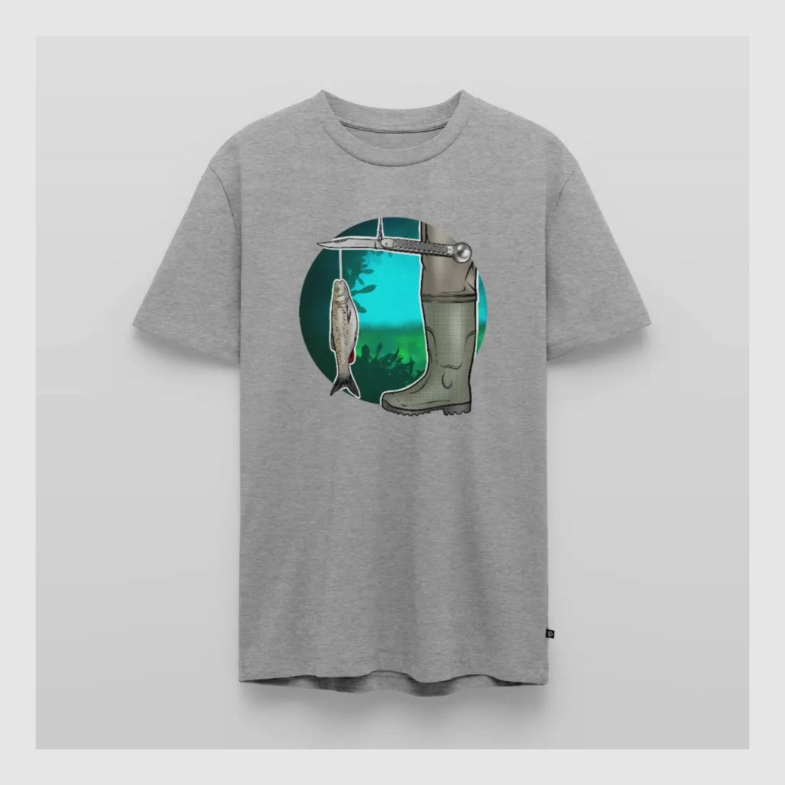 PUMA Men´s Premium T-Shirt „Waagemesser – Petri Heil"