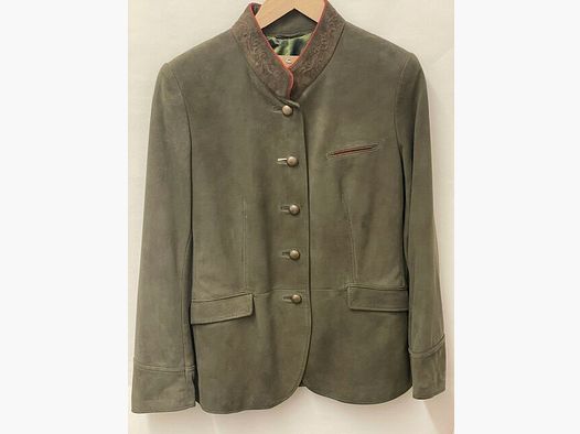 Veste en cuir Meindl HDJ femme en olive