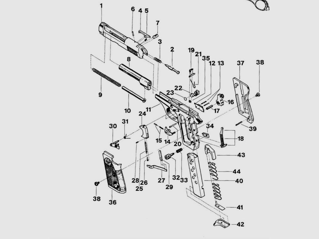 PIOLO PORTA MOLLA SICURA BERETTA MOD.70 FIG.15