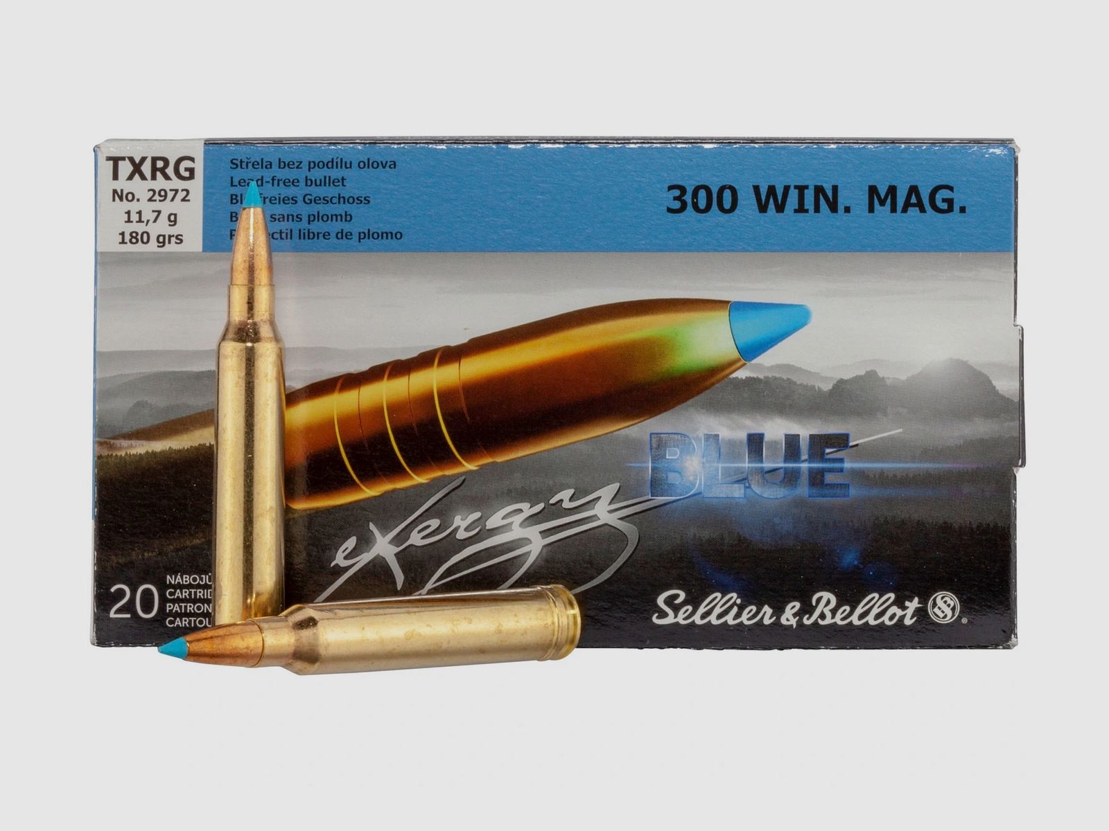Sellier & Bellot 192352 .300 Win. Mag. TXRG blu 11,7g/180grs. 20 pezzi