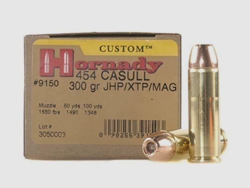 Hornady Custom .454 Casull 300GR XTP MAG 20 cartridges