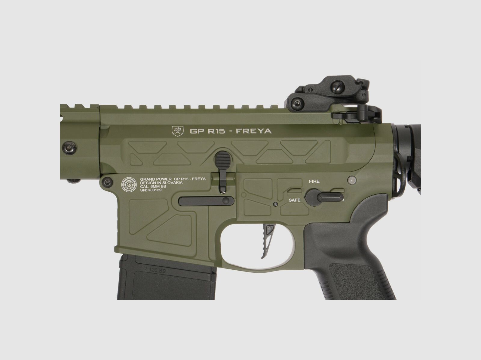 GP R15 FREYA Skeleton 13" gen.2 Mlok FREYA ALPHA Oliv S-AEG Frei ab 18 Jahren | Delta Armory