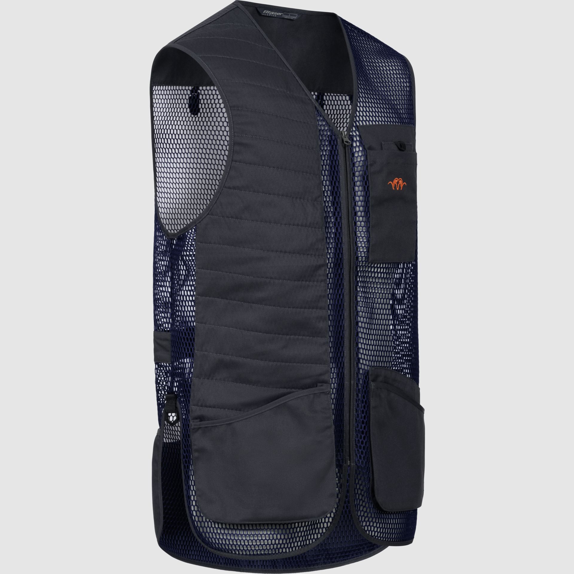 Blaser Men’s Competition Shooting Vest Robert Marine – Gilet da tiro leggero con massima libertà di movimento, immagine 3 di 8