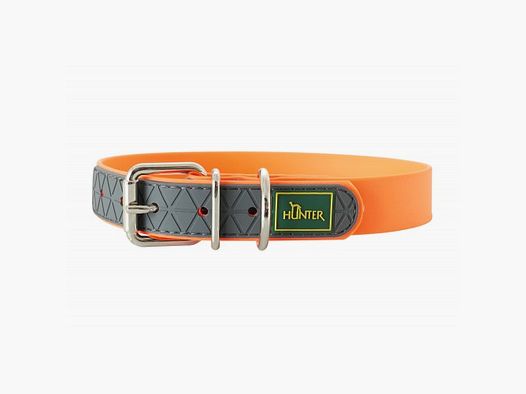 Collar Hunter Halsband Convenience neón naranja – Tamaño: M/L