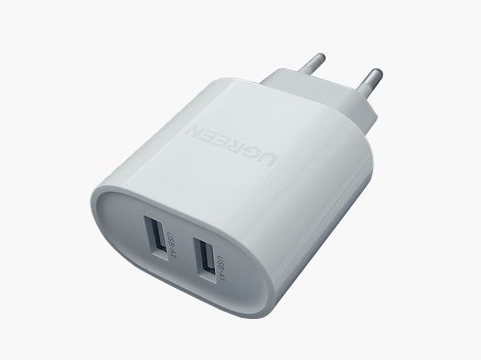 Woodline Ladegerät 100-240V 2 x USB-A (2,4A + 2,4A)