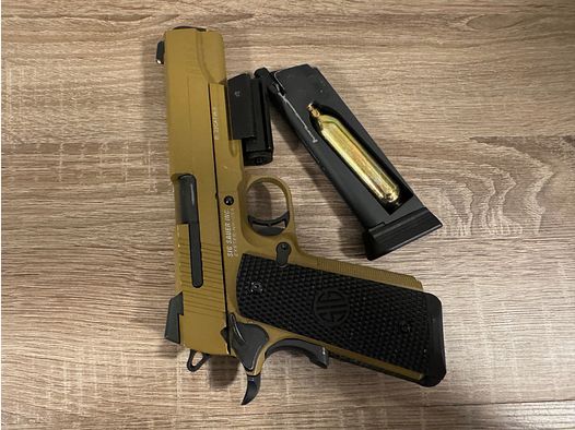 SIG SAUER 1911 Emperor Scorpion Coyote Tan 4,5mm BB - Druckluft Co2 BlowBack