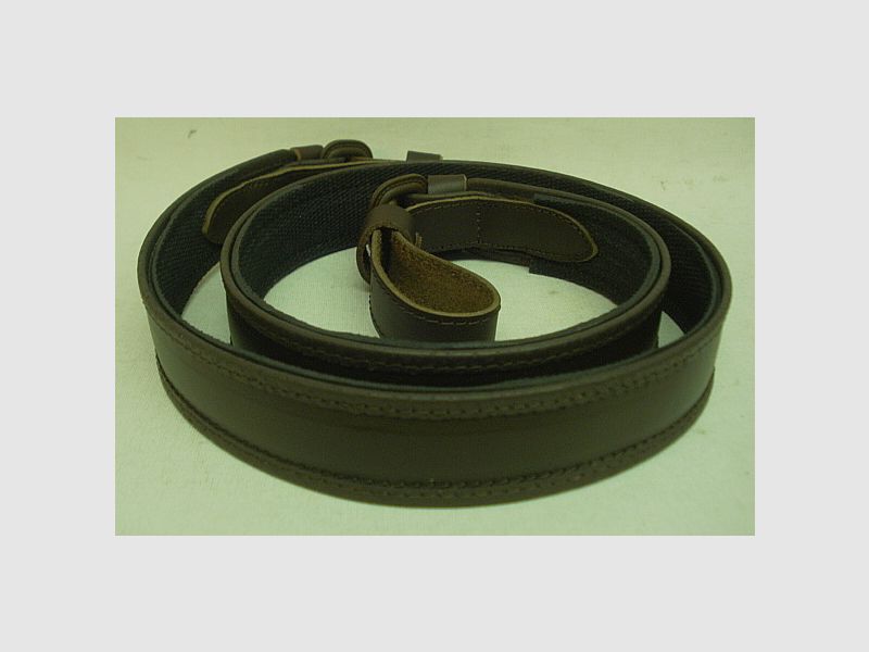 Leder mit Gummiunterlage - 30mm breit