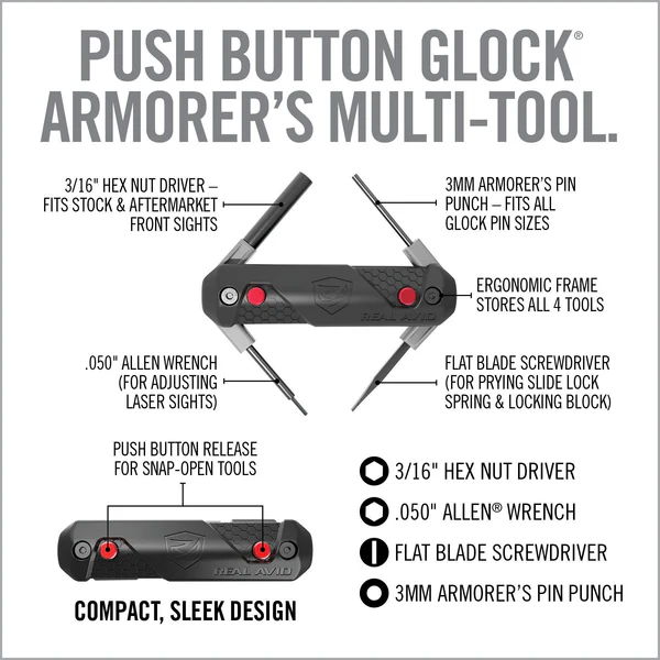 REAL AVID 4-IN-1 TOOL FOR GLOCK, image 2 of 2