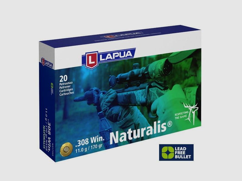 Lapua .308 Naturalis L.R. 170 gr. - 20 pcs.