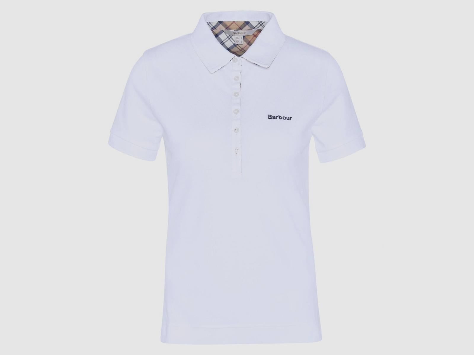 BARBOUR Poloshirt Portsdown White/ Hessian