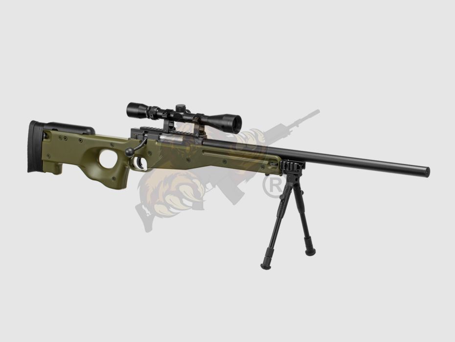 L96 Sniper Rifle Airsoft Set OD - Well -F-