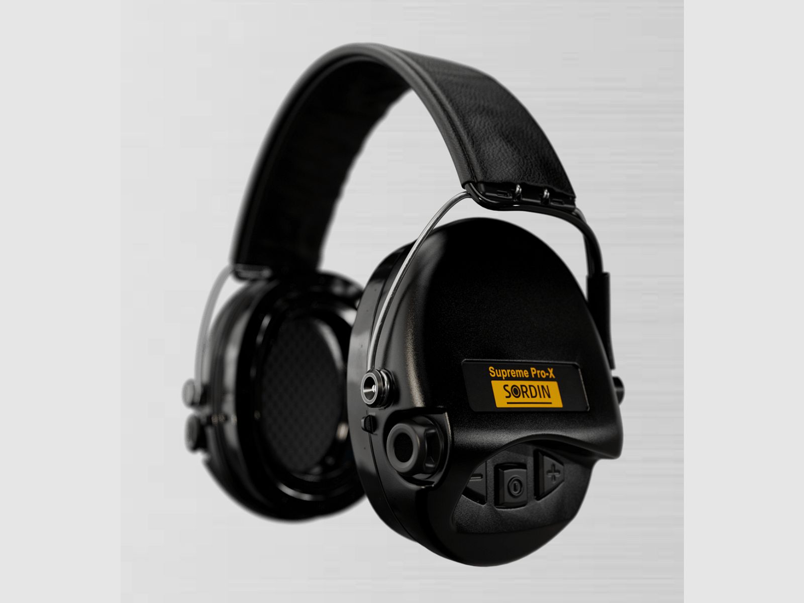 Sordin 75302-X-13-S Electronic Hearing Protection Supreme Black Pro X LED Headband