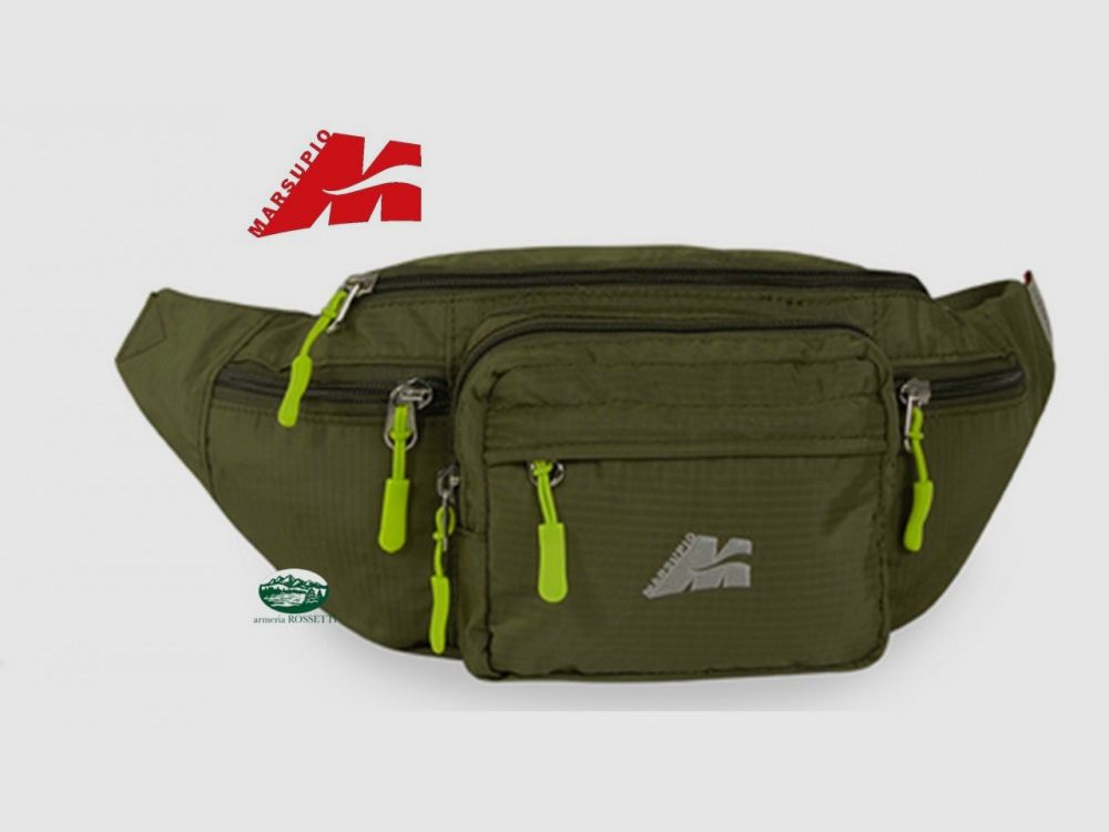 MARSUPIO Como Multi-Pocket Waist Bag Green