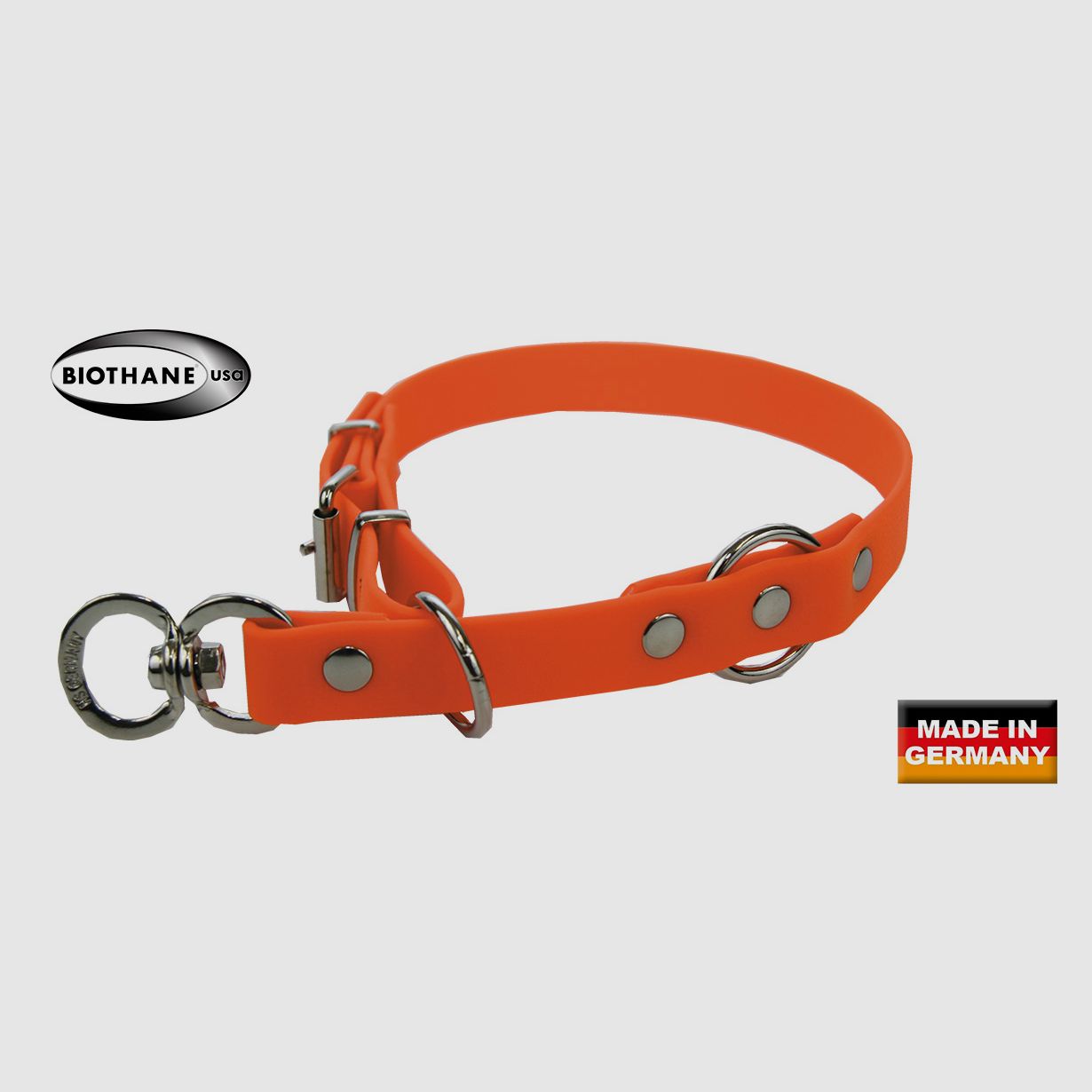 Collar AKAH BioThane rojo señal