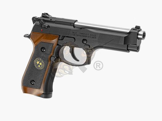 M92 Mod. Samurai Edge GBB CO2 Vollmetall (Black/Wood) Airsoft -F-