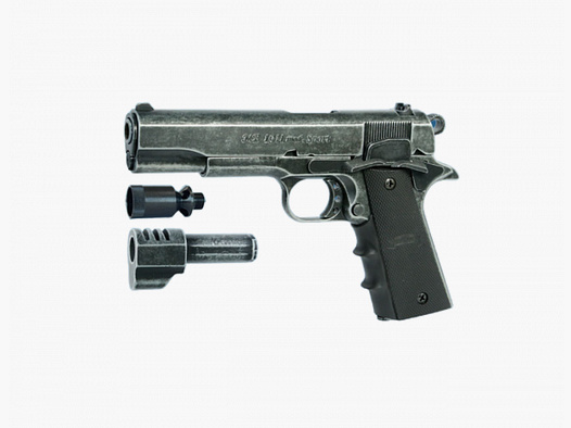 ME 1911 Modell Sport, Kal. 9 mm P. A. Knall,antik look, schwarzer Kunststoffg...