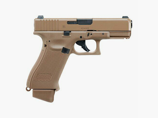 GLOCK 19X 6 mm, CO2, < 1.6 J, coyote