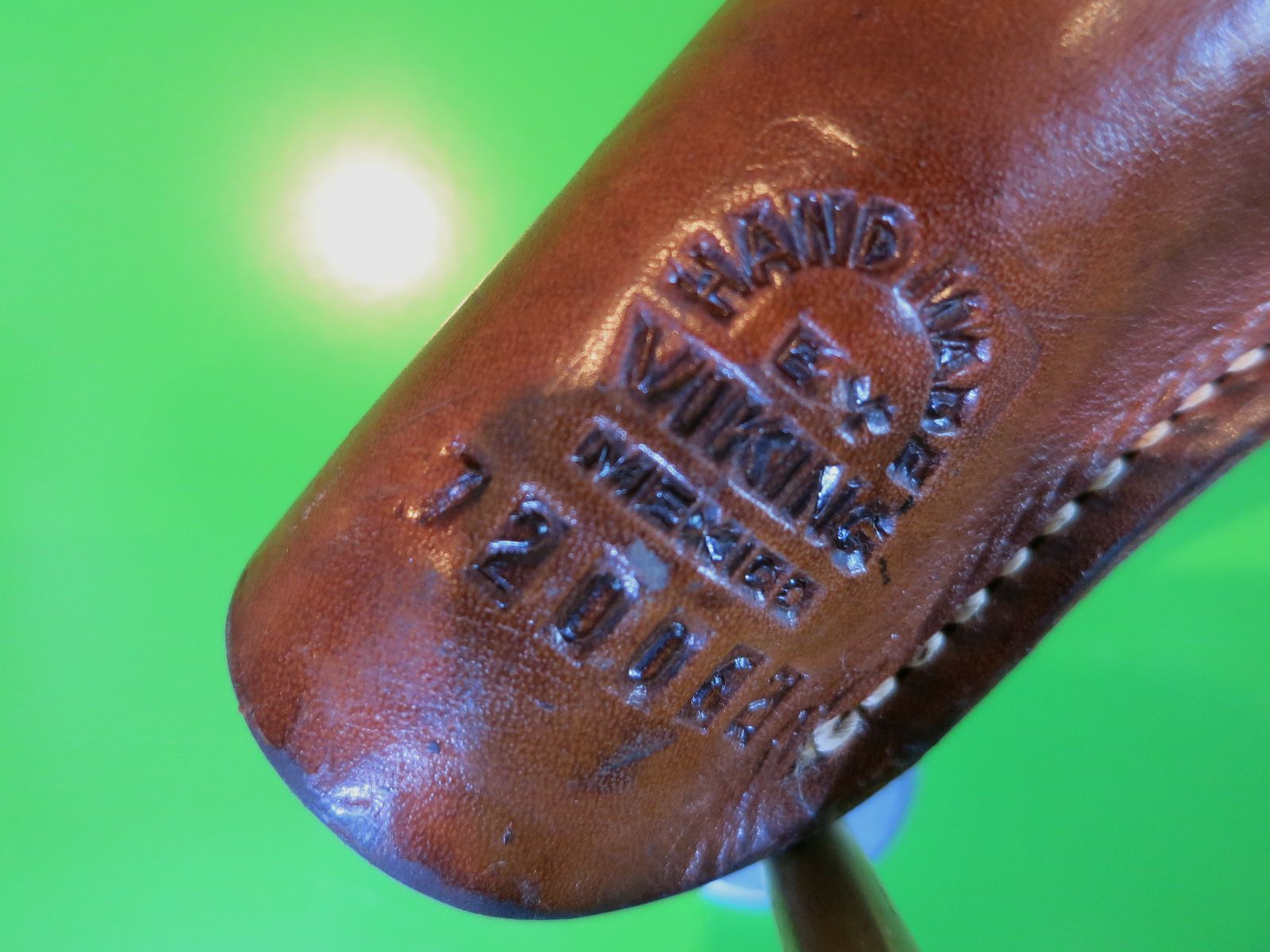 Funda de cinturón para revólver, cuero cosido a mano, para revólveres de bolsillo, Viking/México #16-