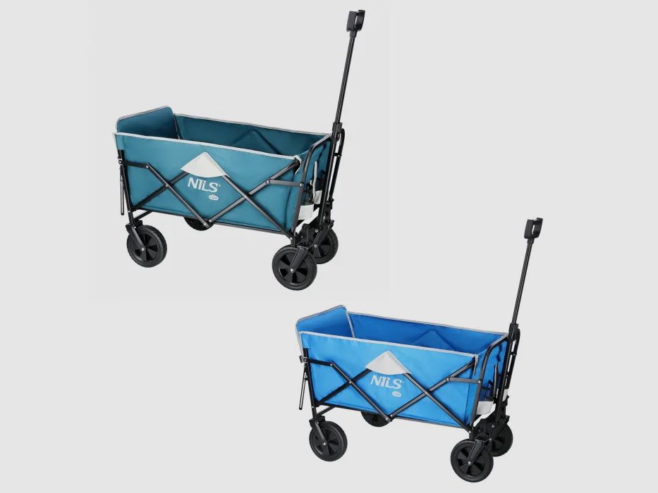 NC1606 Handwagen Grau-Blau 125L Nils Camp