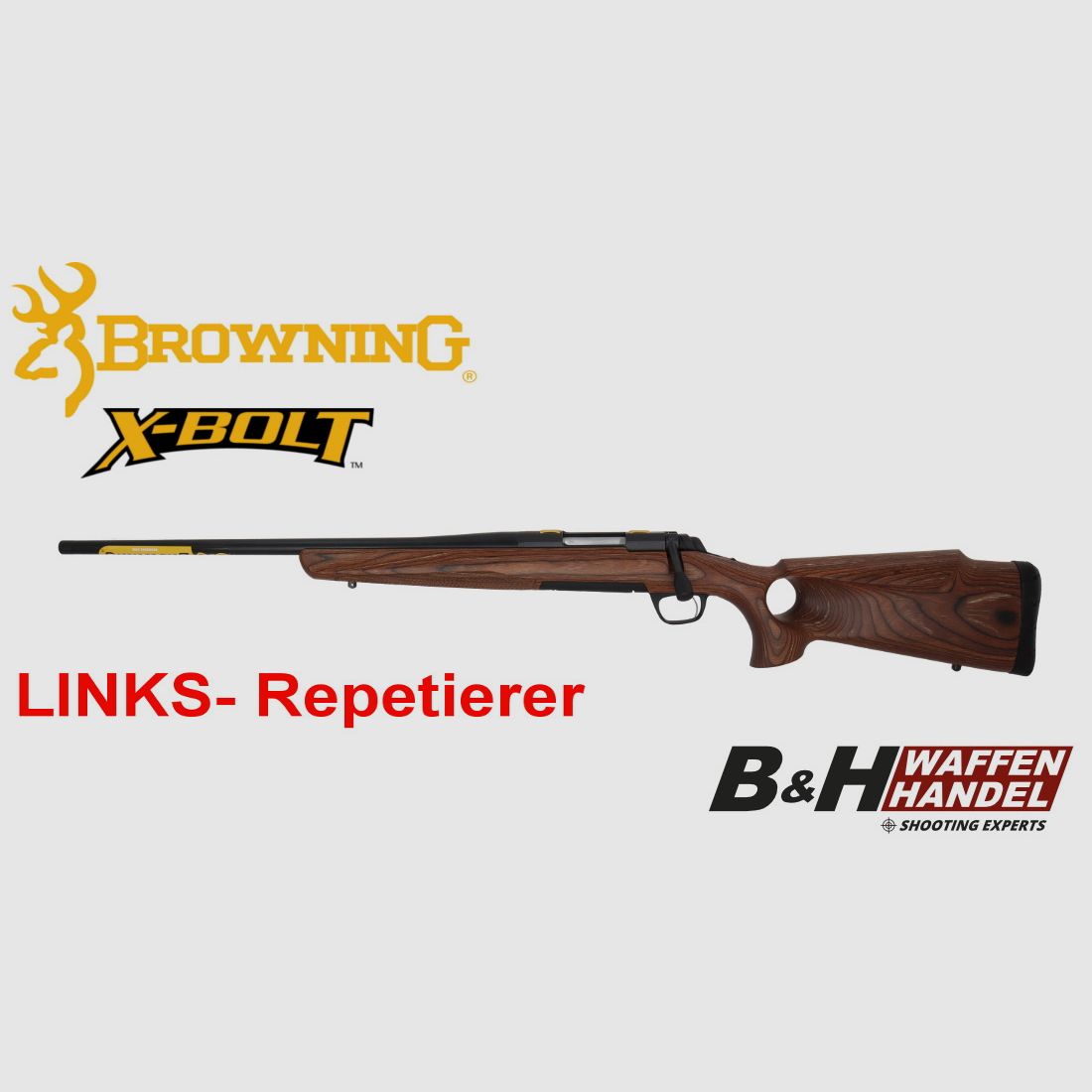  Browning  X-Bolt Eclipse LH Lochschaft braun LINKS Repetierer